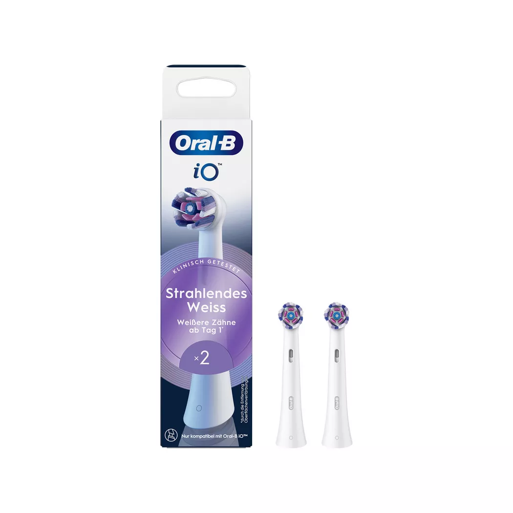 Oral-b Remplacement De La Brosse à Dents électrique Io Radiant White Twin Pack White One Size unisex 3