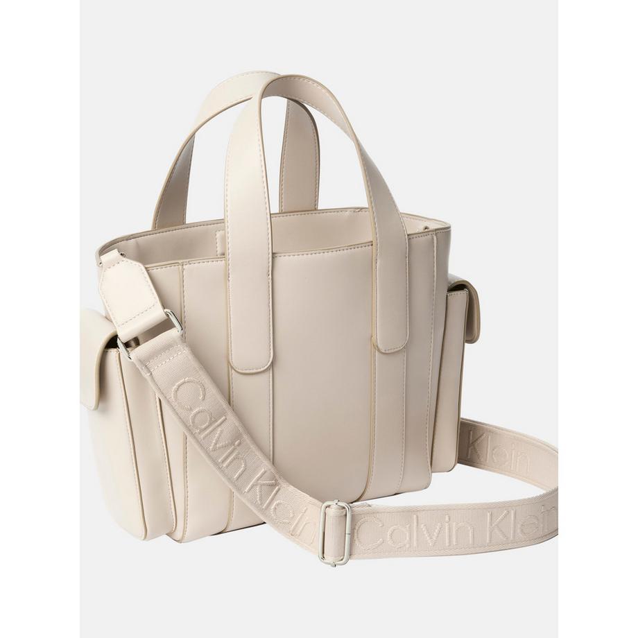 Calvin Klein Signature Logo Strap Tote Bag  