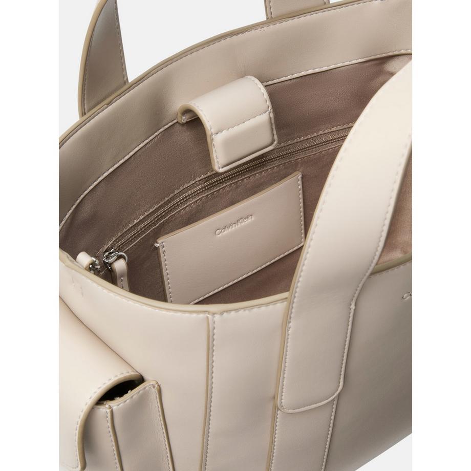 Calvin Klein Signature Logo Strap Tote Bag  