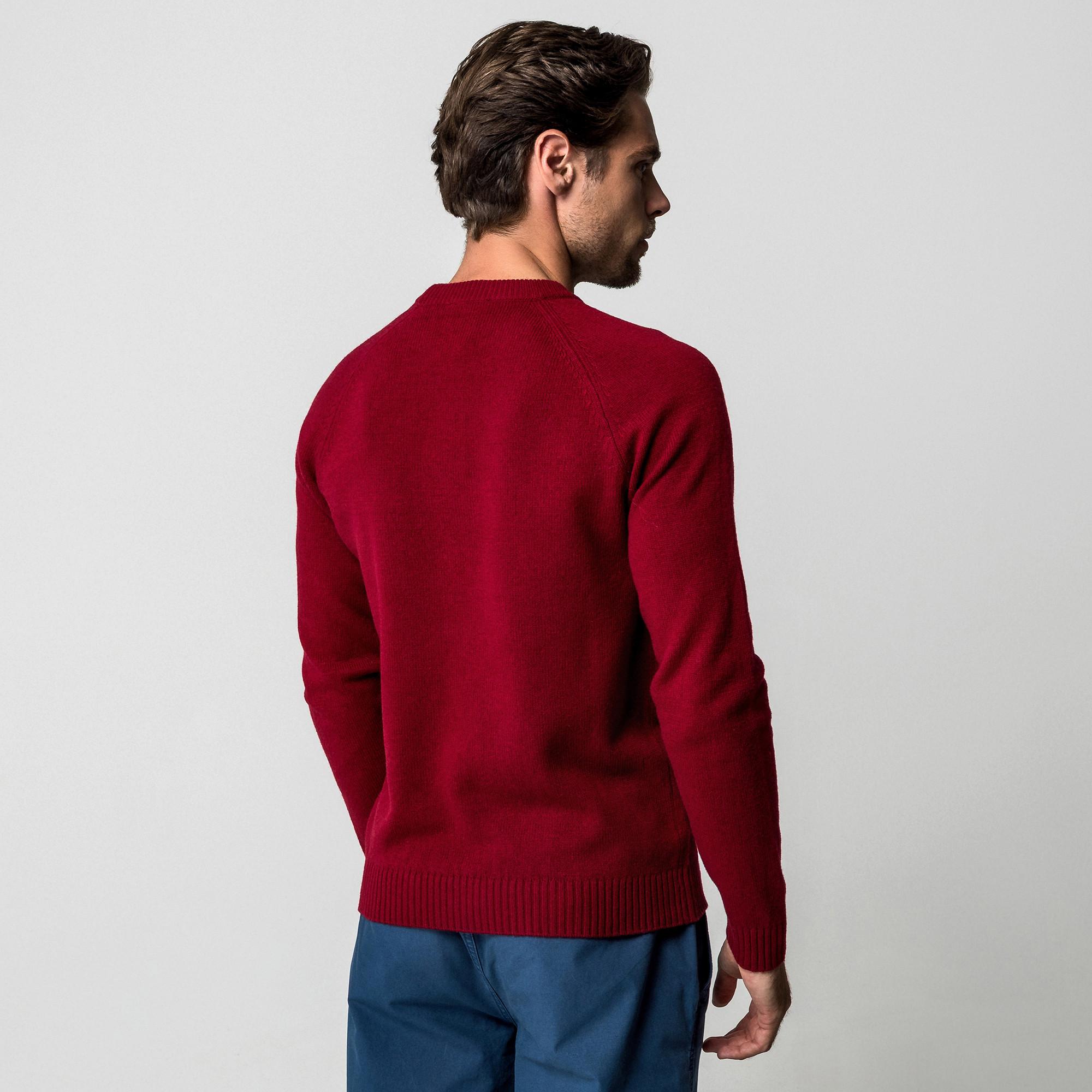 Manor Man Pullover Lambswool Maille Fine  