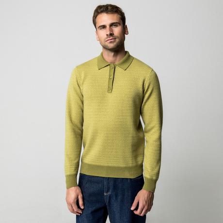 Manor Man Cachemire Col Polo Pullover  
