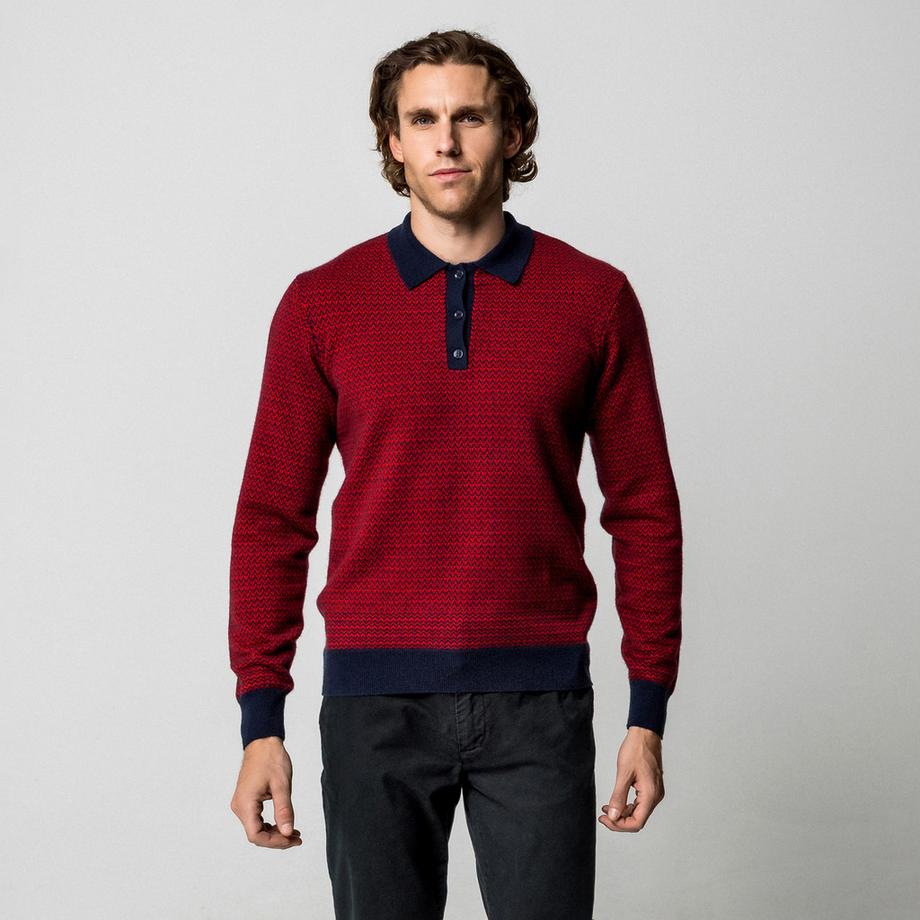 Manor Man Kaschmir Polokragen Pullover  