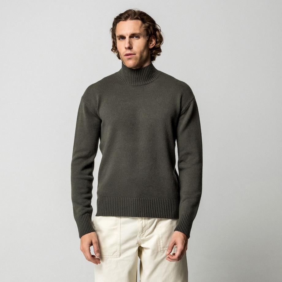 Manor Man Kaschmir Regular Fit Stehkragen Pullover  