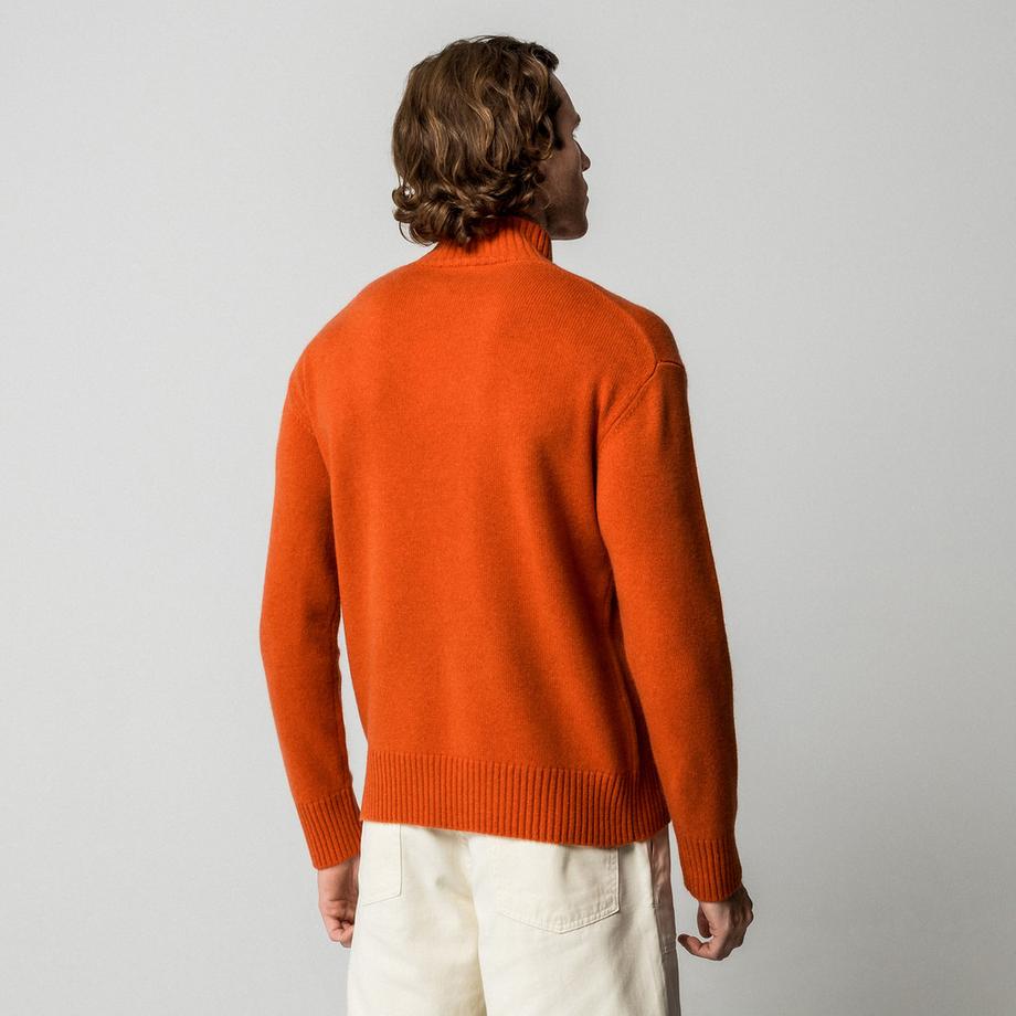 Manor Man Cachemire Regular Fit Col Montant Pullover  