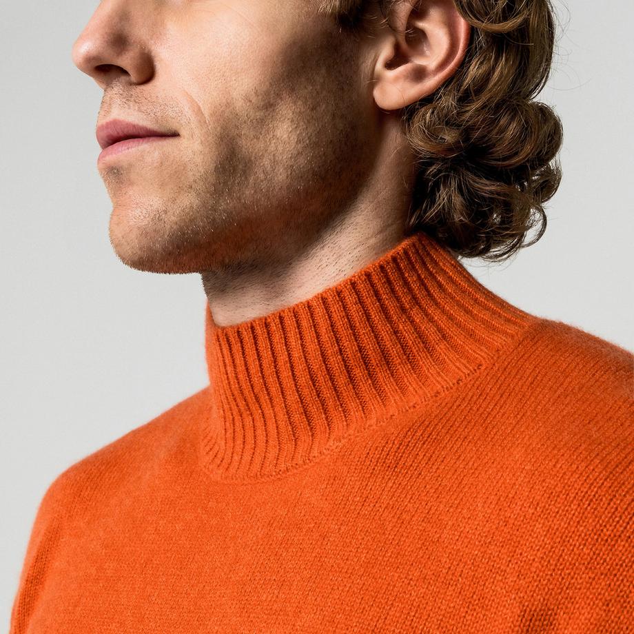 Manor Man Cachemire Regular Fit Col Montant Pullover  