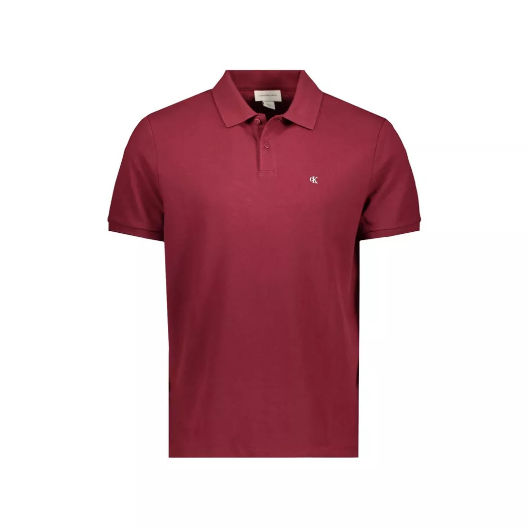 Calvin Klein Jeans Polo à Manches Courtes Monogram Renaissance Red L Homme
