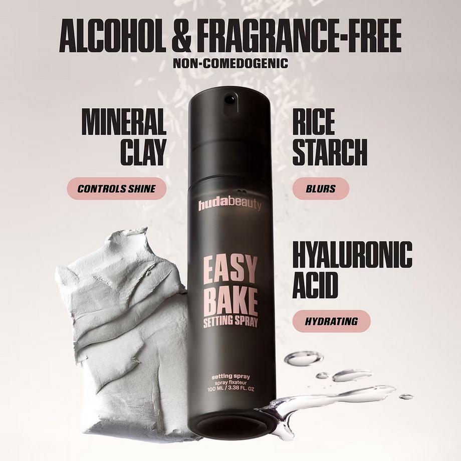 Huda Beauty  Easy Bake Setting Spray - Spray Fissante Trucco Per 16 Ore 