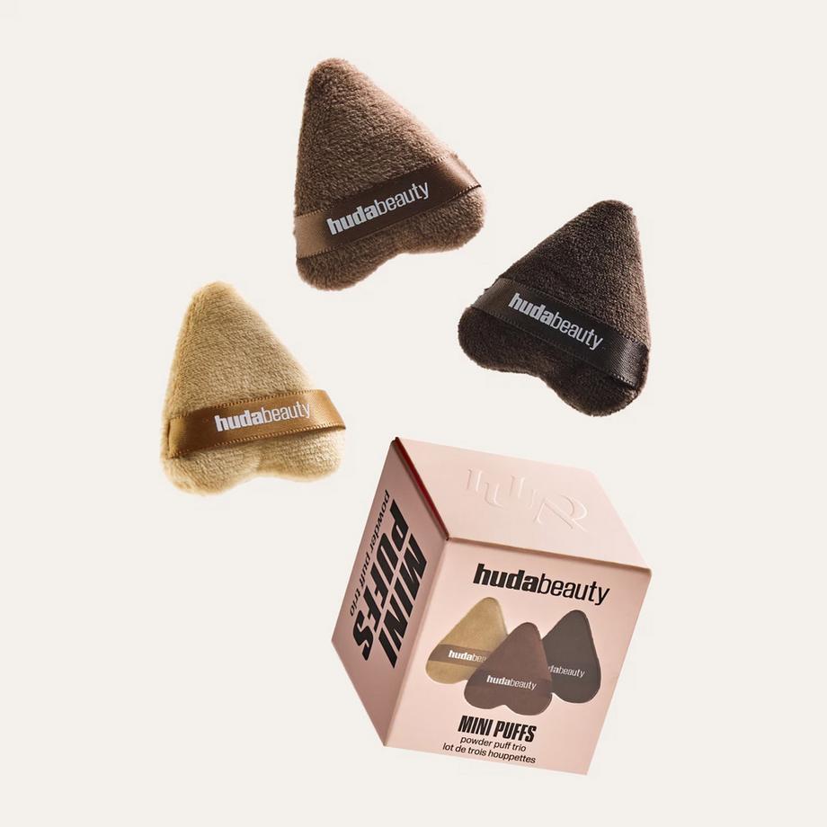 Huda Beauty  Mini Puffs Powder Puff Trio - Trio de Mini Houppettes 