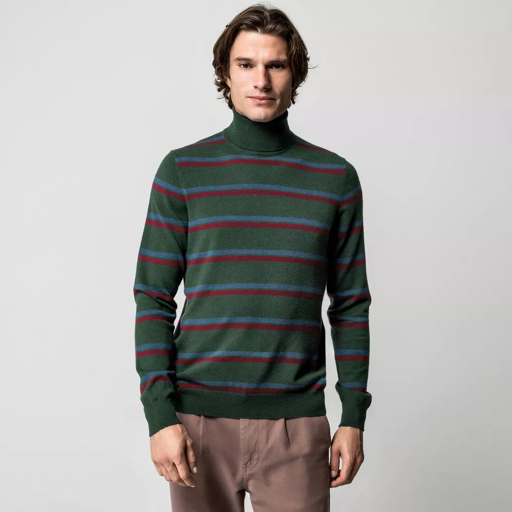 Manor Man - Pullover Cashm., für Herren, Waldgrün, Größe L