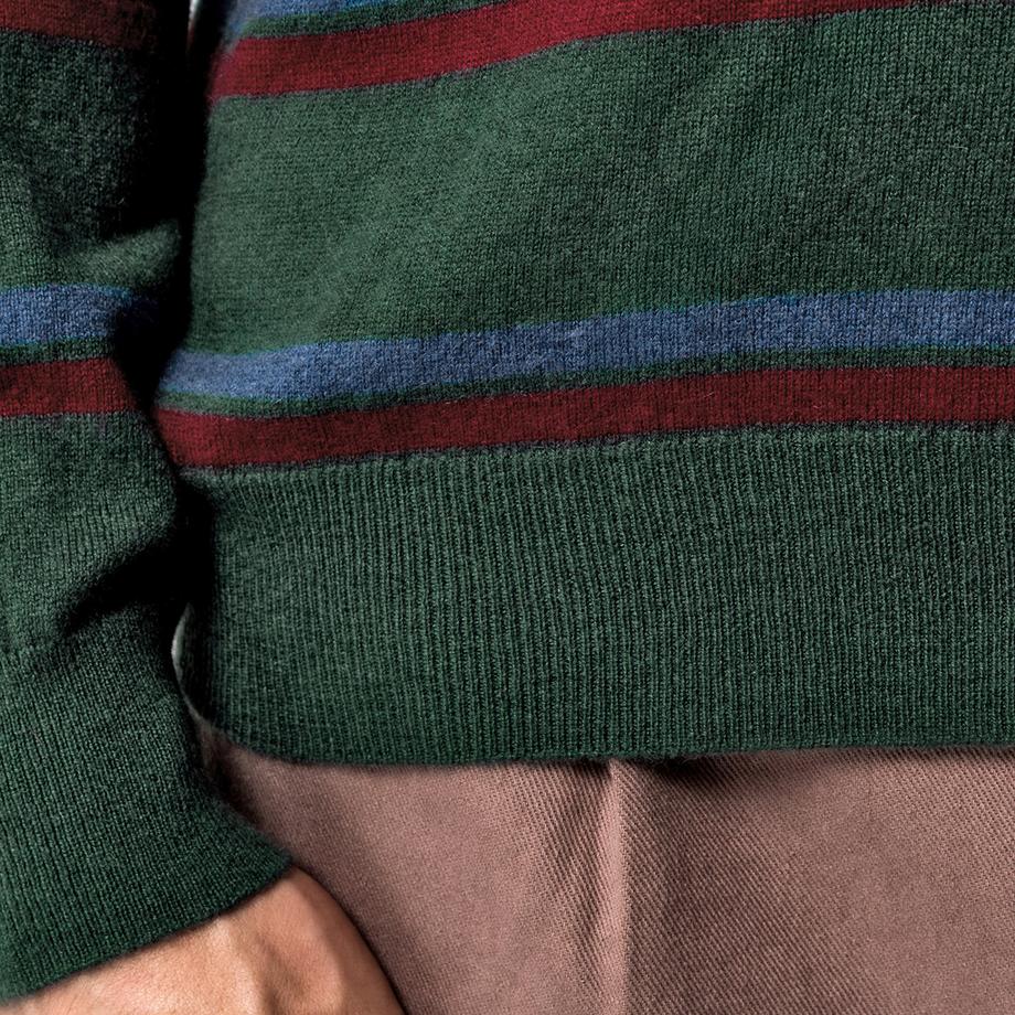 Manor Man Pullover Cashmere Rigato Dolcevita  