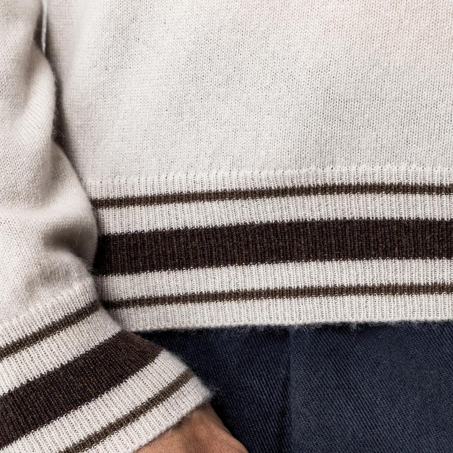 Manor Man Kaschmir V-Ausschnitt Pullover  