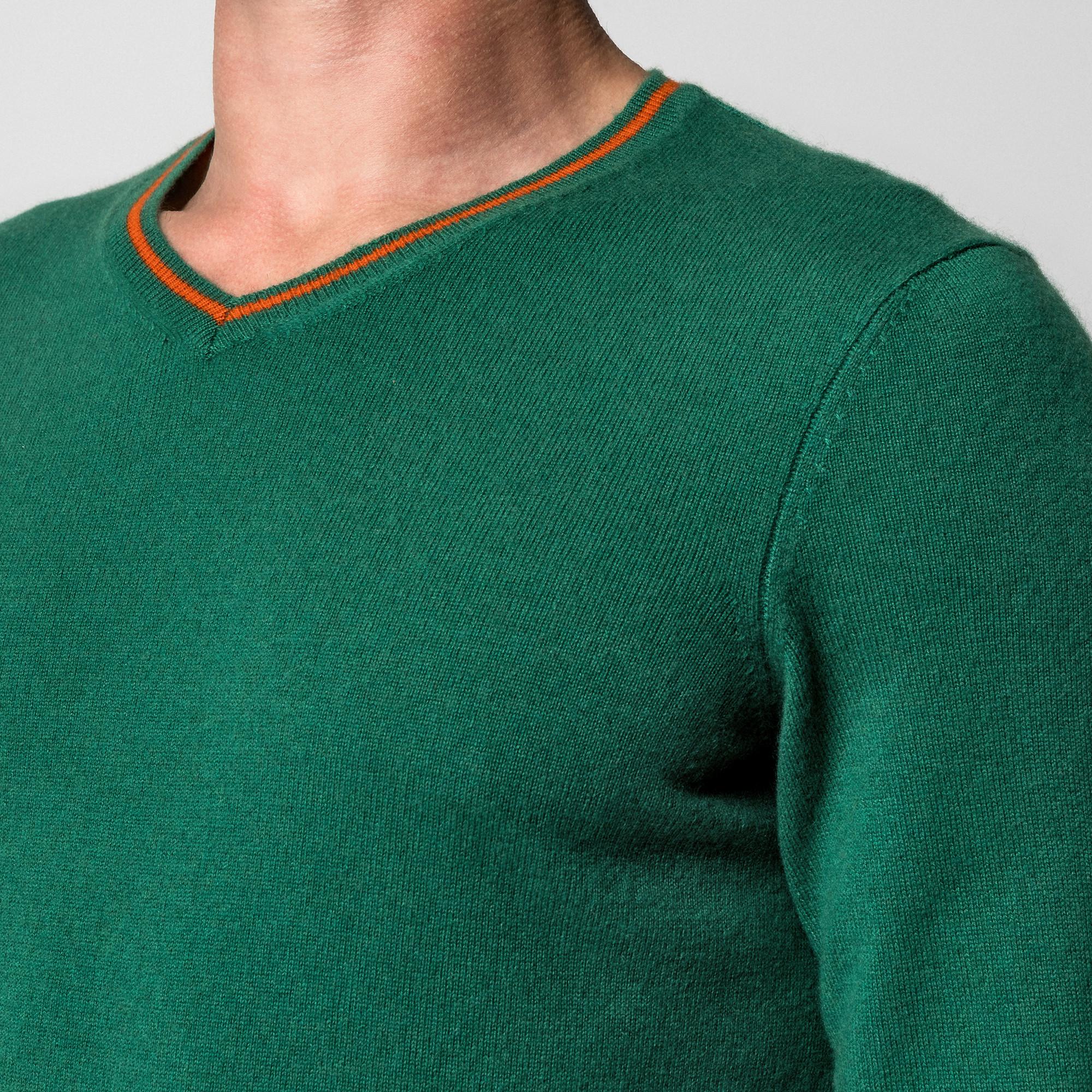 Manor Man Pullover Cashmere Scollo a V  