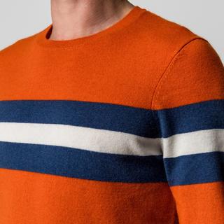 Manor Man Cashmere Maglione Rigato Girocollo  