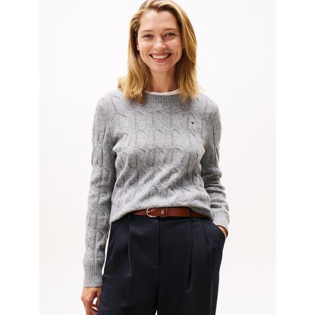 TOMMY HILFIGER Zopfmuster Regular Fit Pullover  