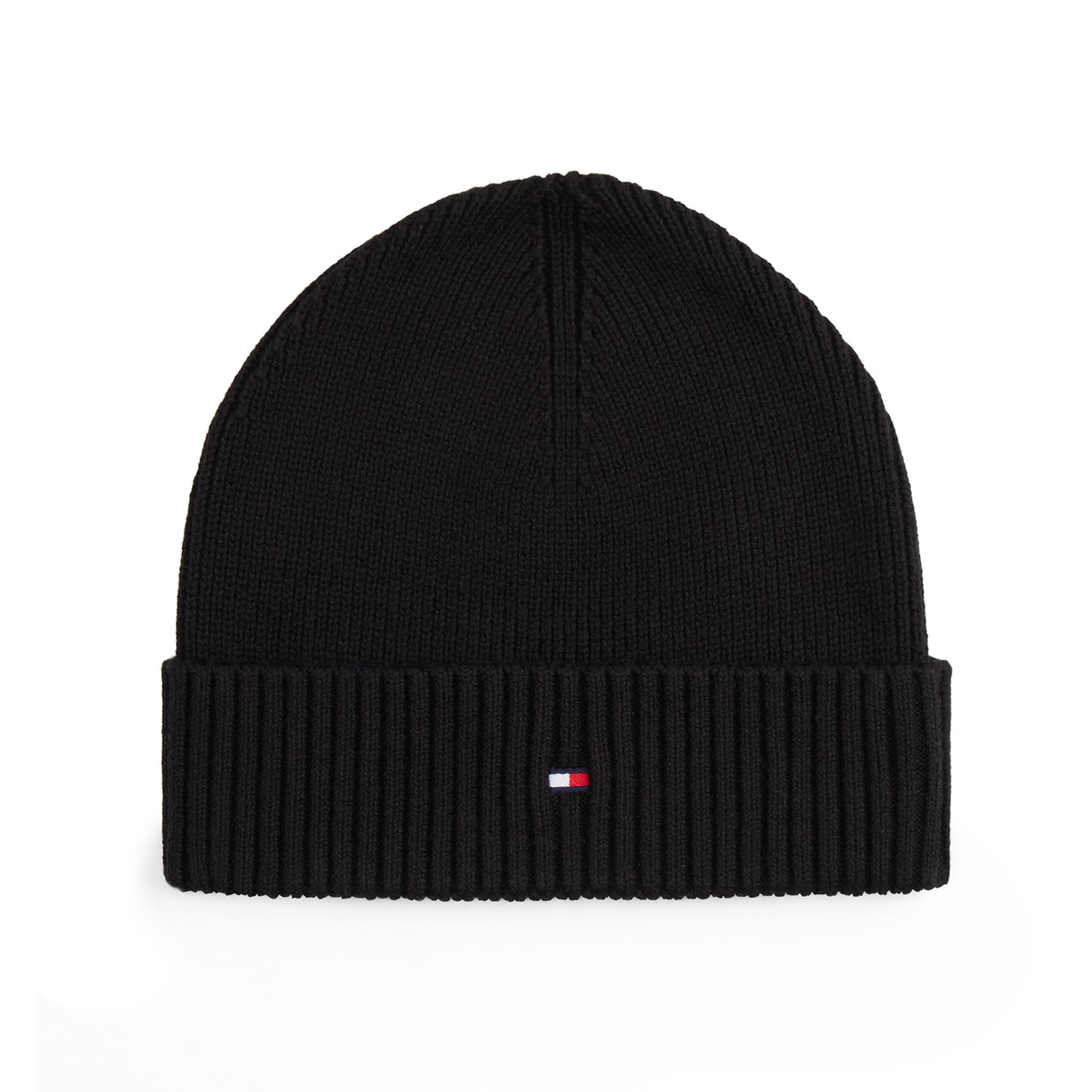 TOMMY HILFIGER Geripptes Mützen und Schal Set  