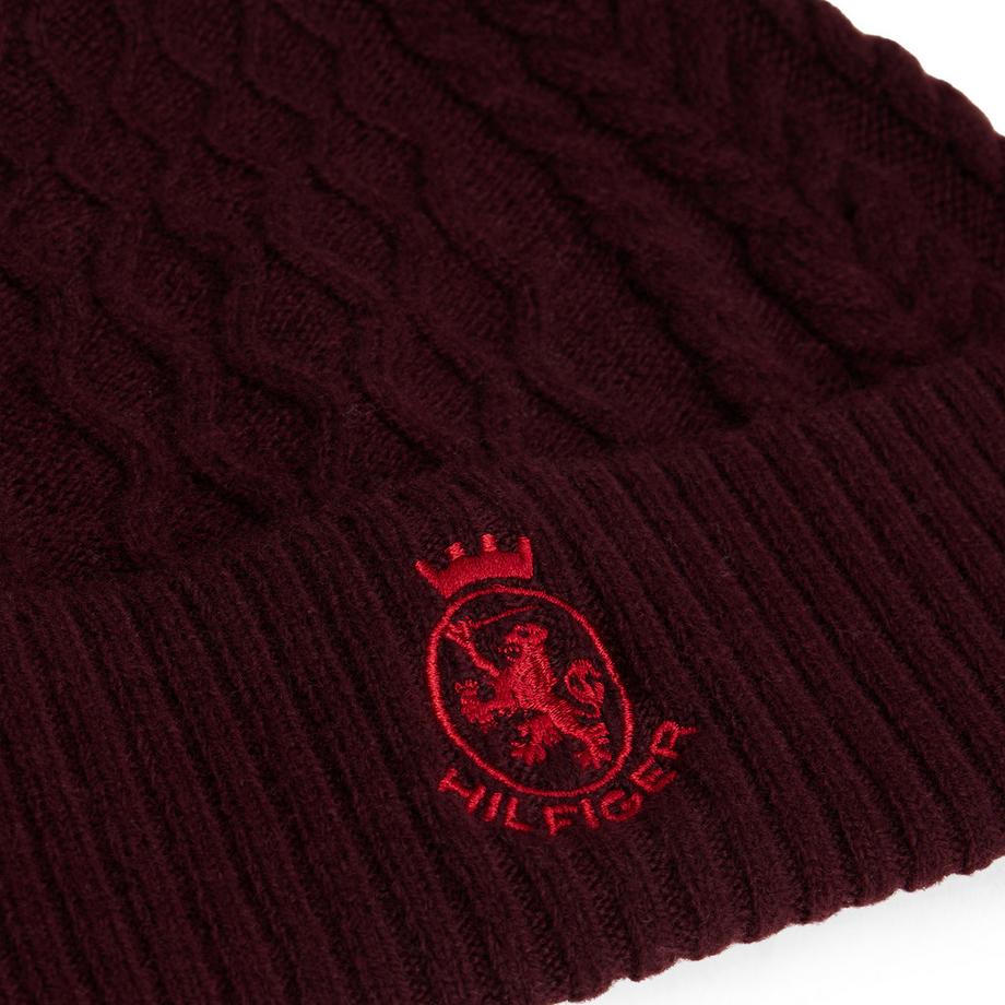 TOMMY HILFIGER Bonnet en maille torsadée  