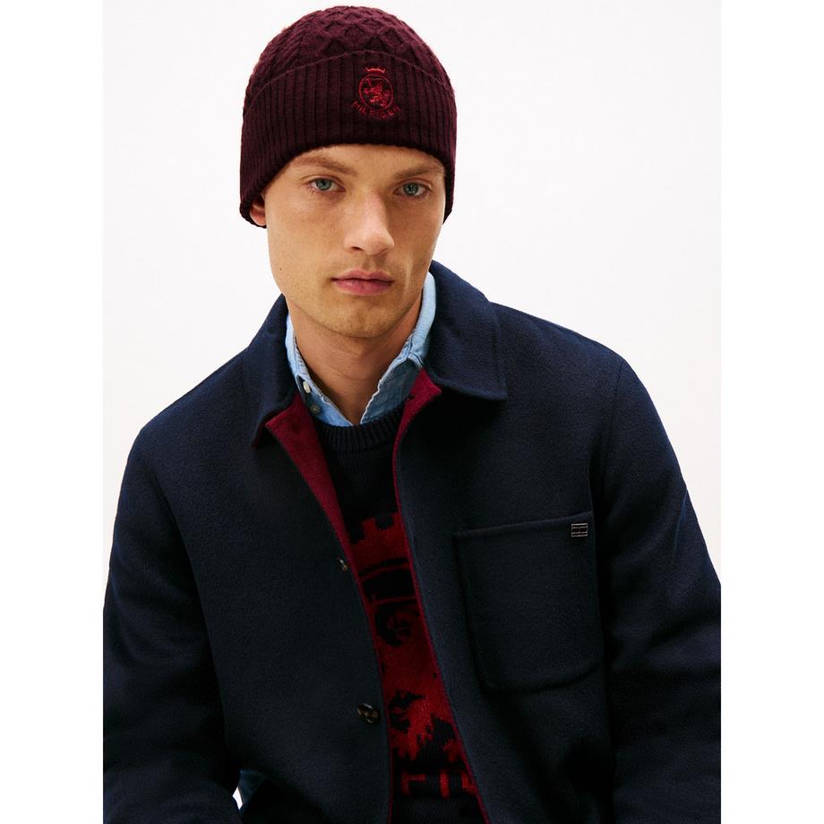 TOMMY HILFIGER Bonnet en maille torsadée  