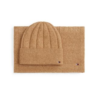 TOMMY HILFIGER TH Flag Fluffy Coffret Cadeau Écharpe et Bonnet  