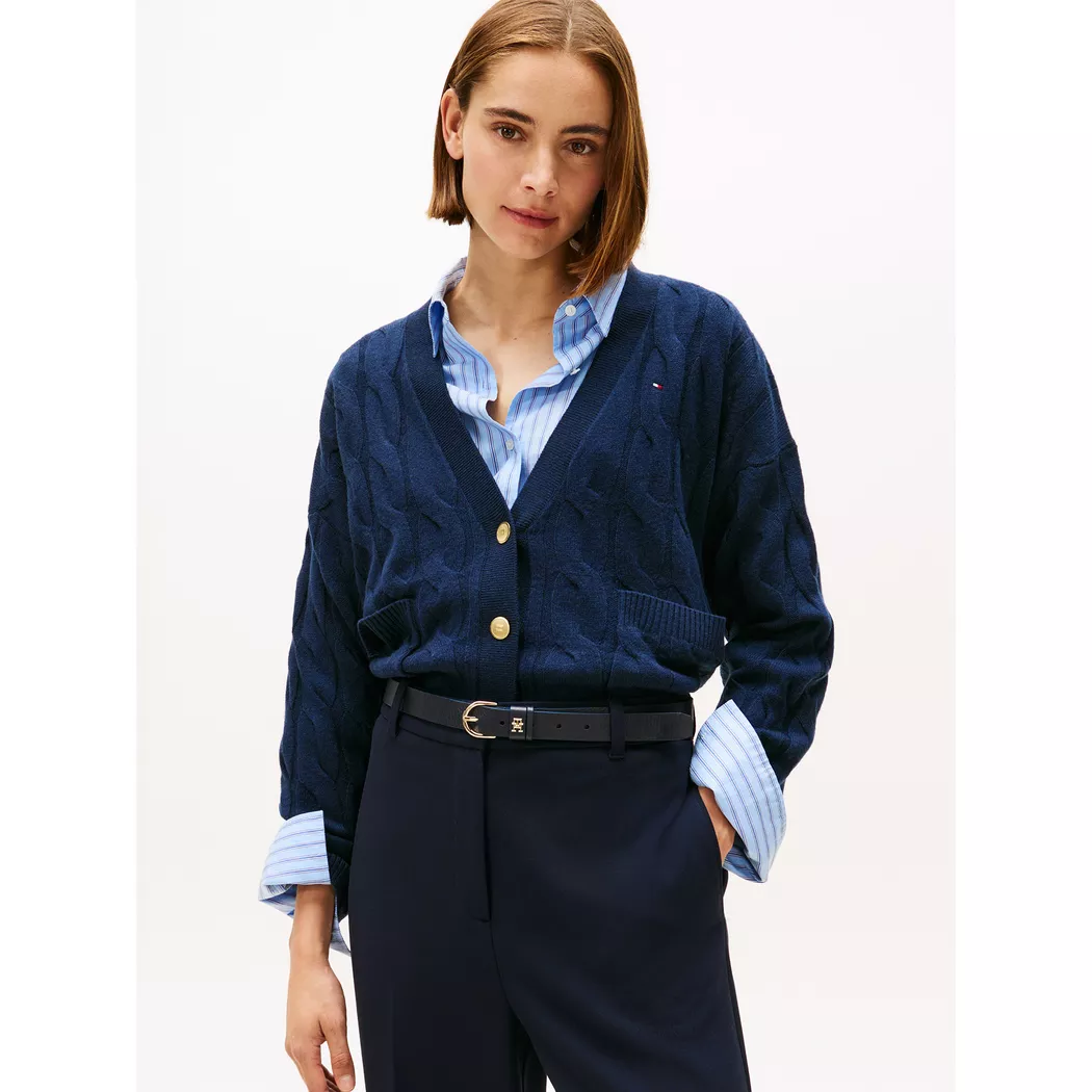 Tommy Hilfiger - Cardigan, für Damen, Nachtblau, Größe M