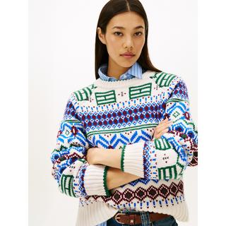 TOMMY HILFIGER Pull en maille à motifs  
