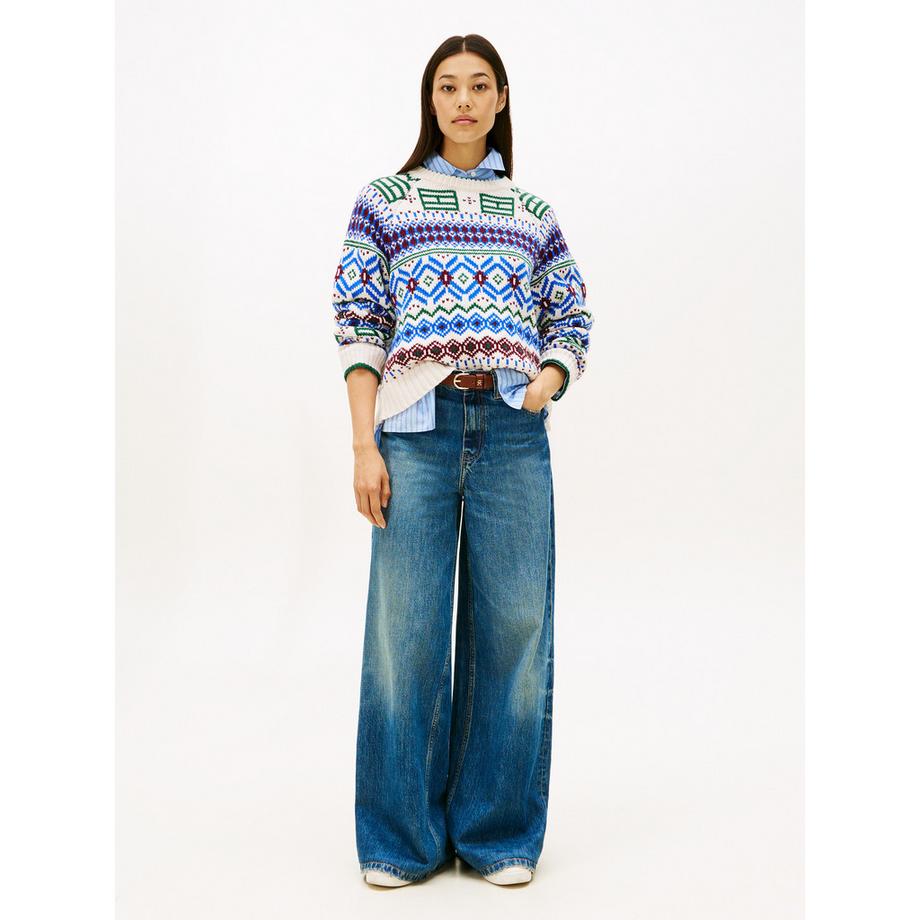 TOMMY HILFIGER Gemusterter Strickpullover  