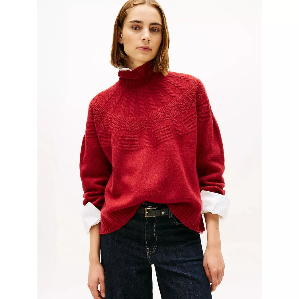 Tommy Hilfiger - Pullover, für Damen, Rot, Größe S