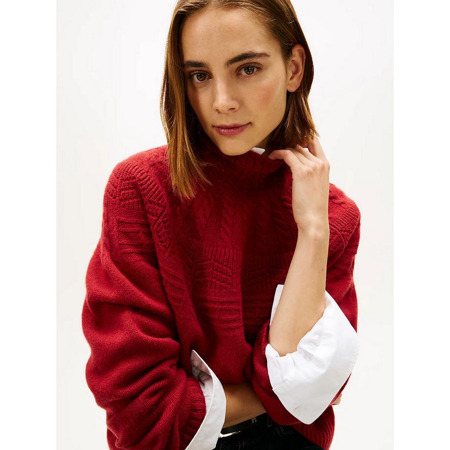 TOMMY HILFIGER Pullover Col Roulé Coupe Classique  