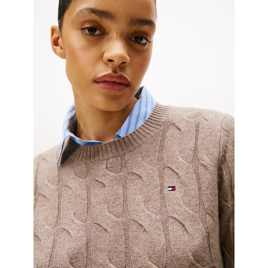 TOMMY HILFIGER Pull à motif tressé  