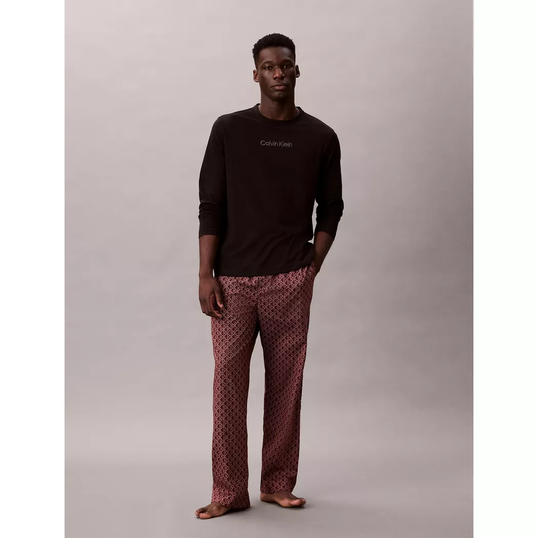 Calvin Klein Pyjama à Manches Longues Lv00nm2956 Black Top / Bijou Modern S Homme