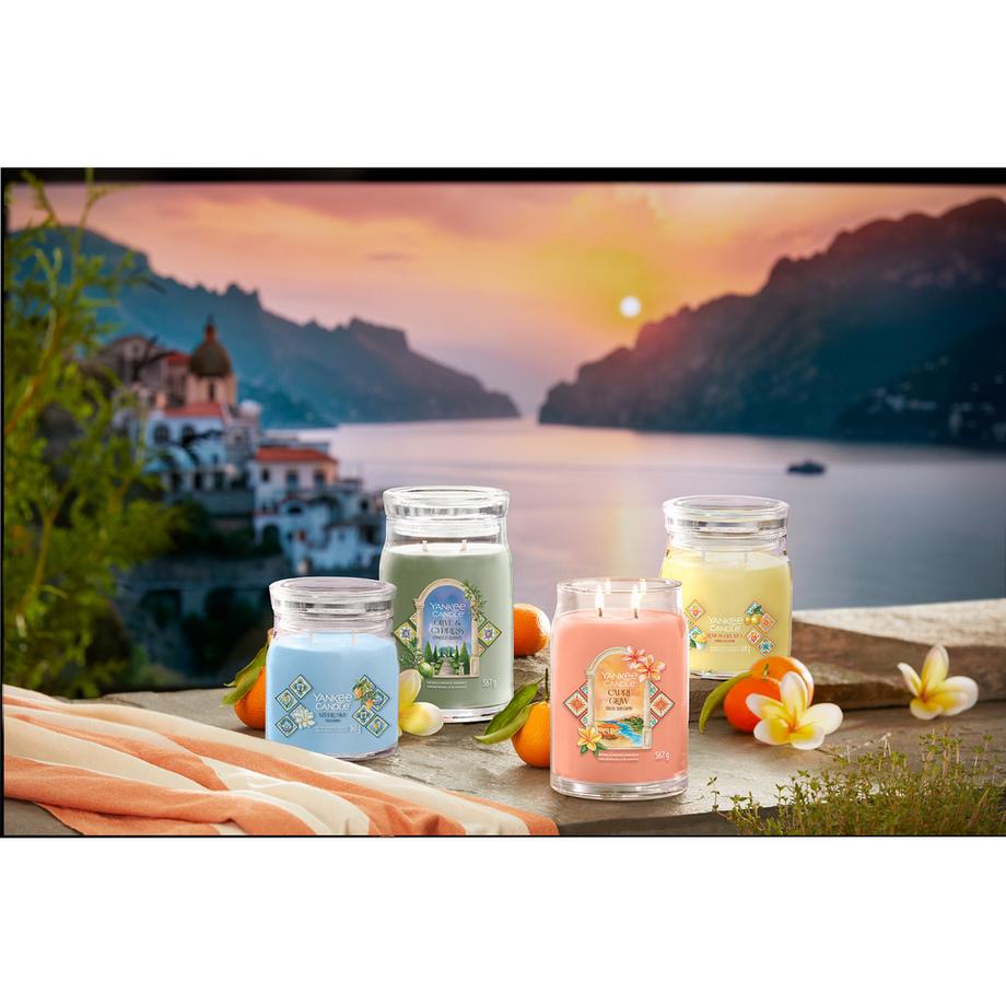 Yankee Candle Signature Candela profumata in vetro Azure Sky 