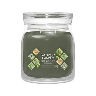 Yankee Candle Signature Duftkerze im Glas Olive & Cypress 