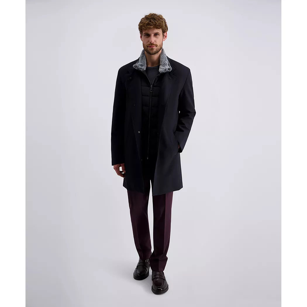 Pierre Cardin - Mantel, für Herren, Schwarz, Größe 54
