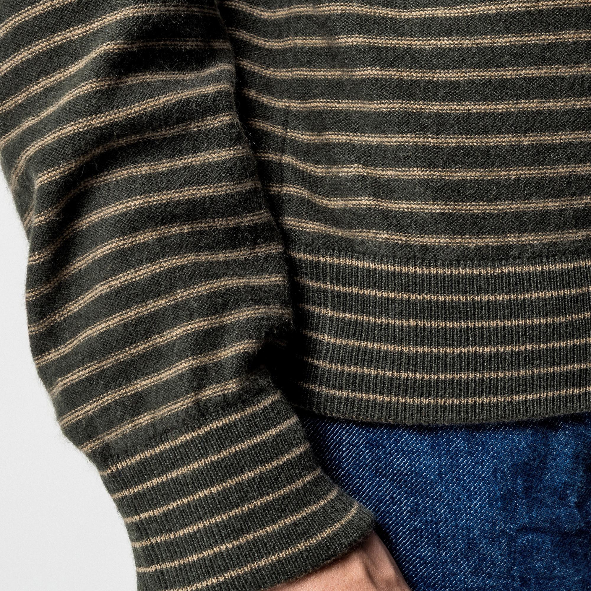 Manor Man Hoodie Rayé Cachemire  