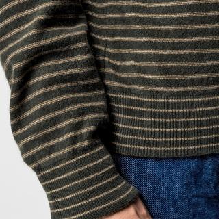 Manor Man Hoodie Rayé Cachemire  