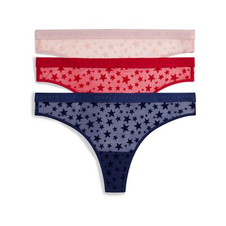 TOMMY HILFIGER TH GIFT Star Print String Tangas Triopack  