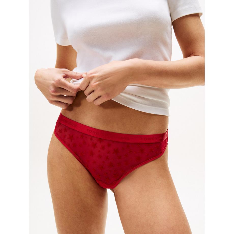 TOMMY HILFIGER TH GIFT String Tangas Imprimé Étoiles Triopack  