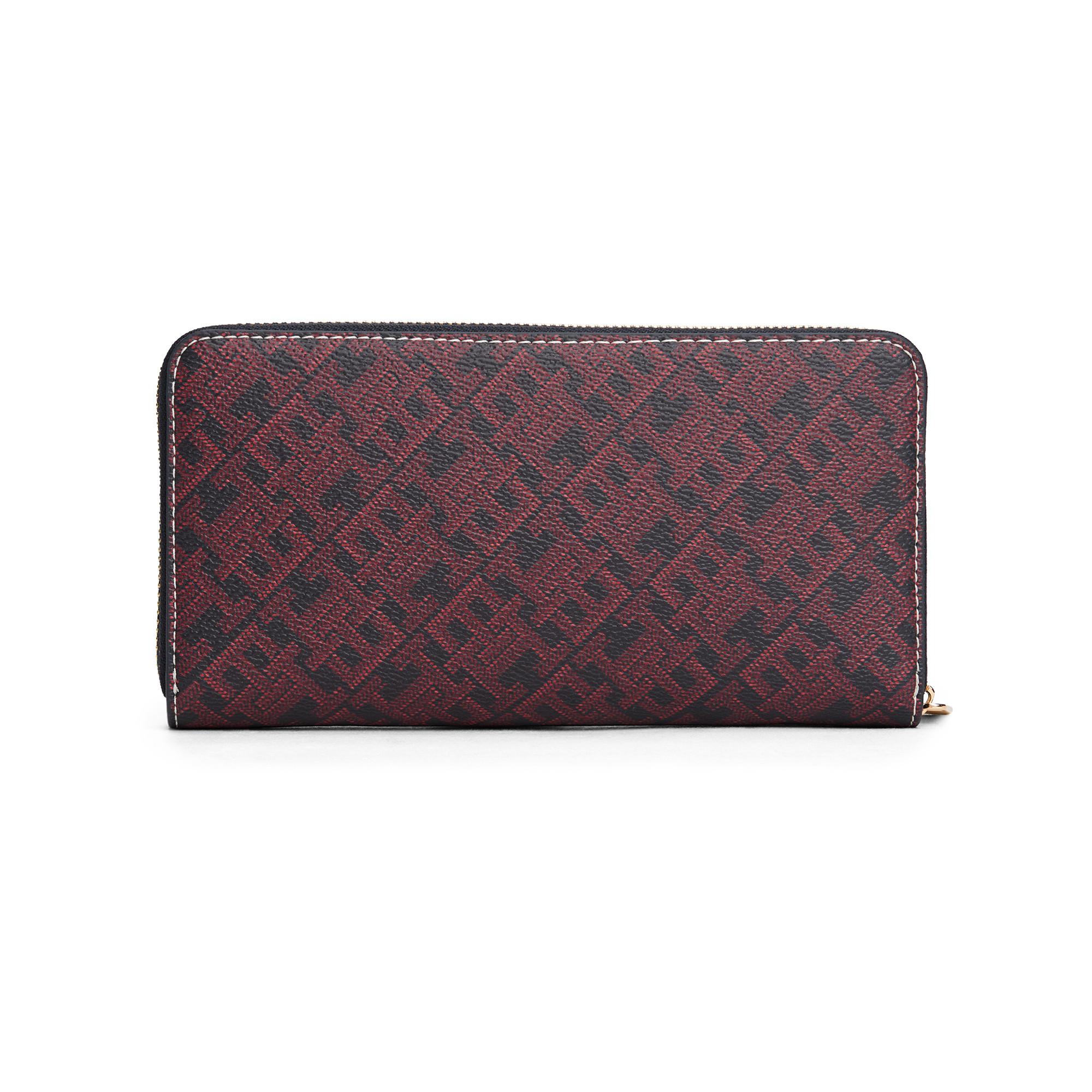 TOMMY HILFIGER TH ICON Monogramm Reissverschluss Portemonnaie  