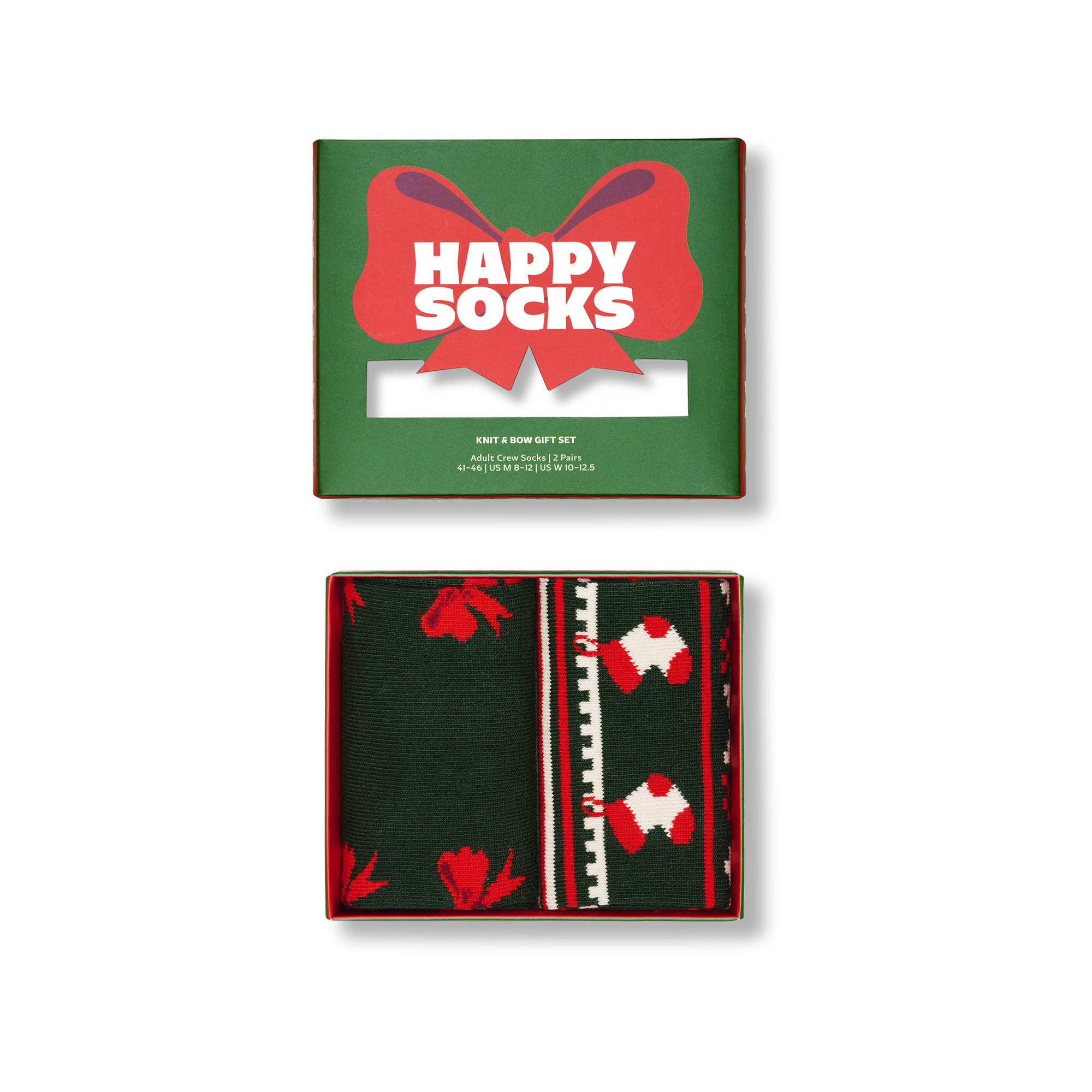 Happy Socks Knit And Bow Socken Geschenkset  