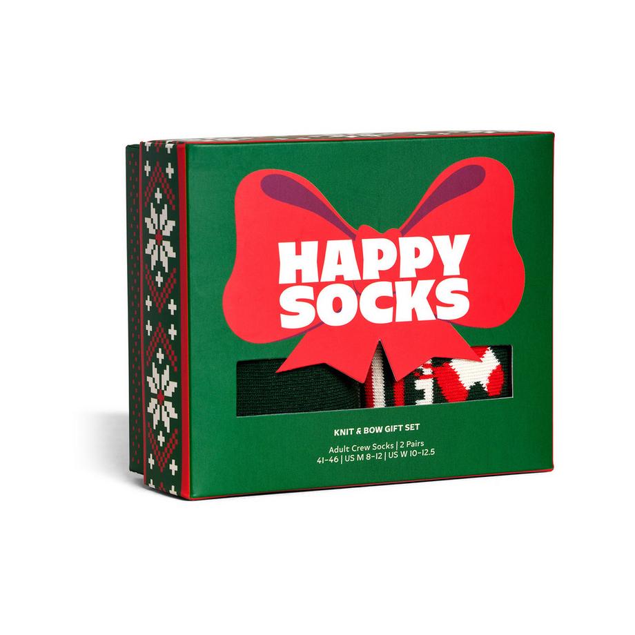 Happy Socks Knit And Bow Socken Geschenkset  