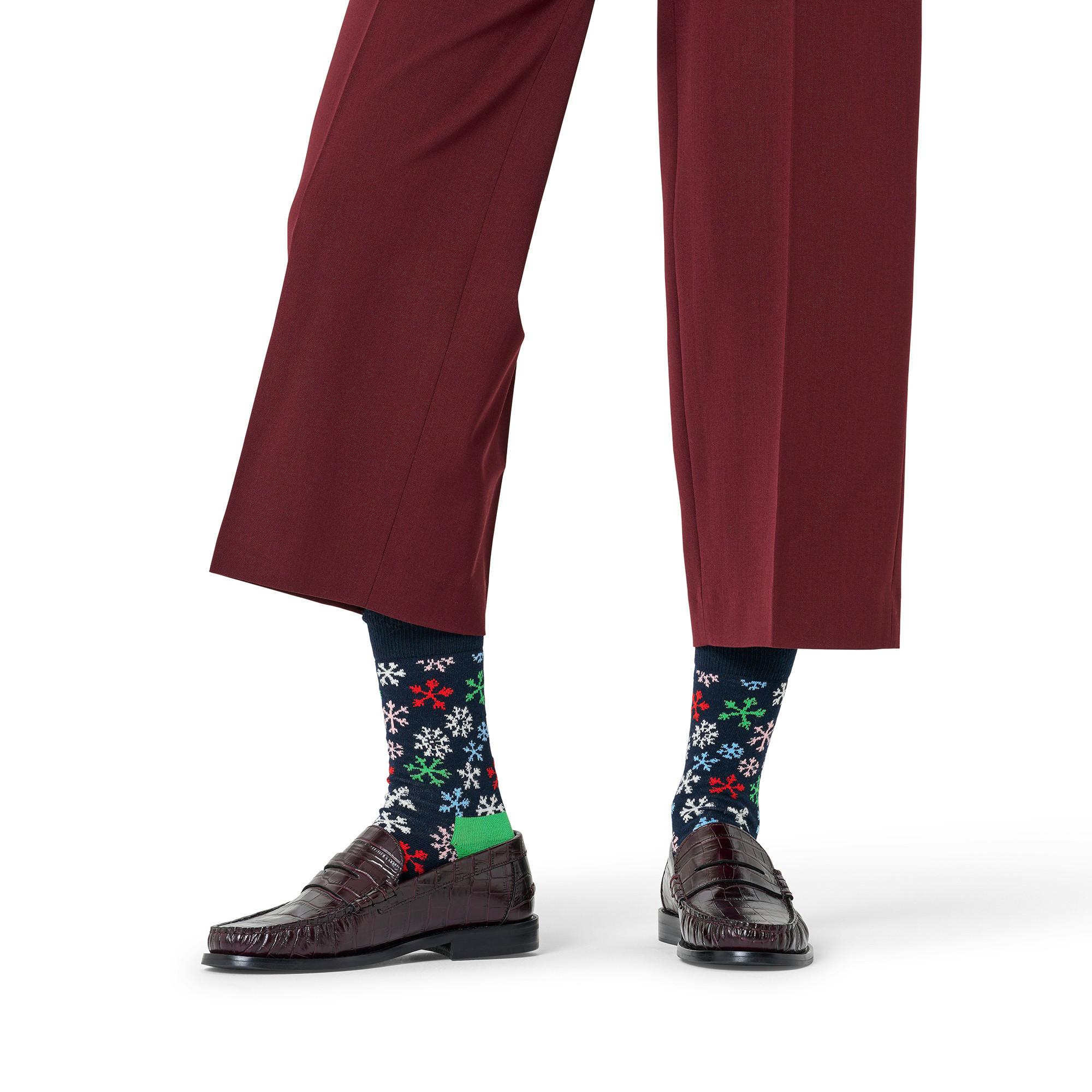 Happy Socks Socken mit Schneeflockenmuster  