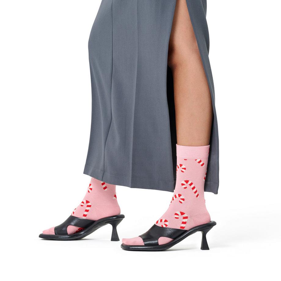 Happy Socks Candy Cane Muster Socken  