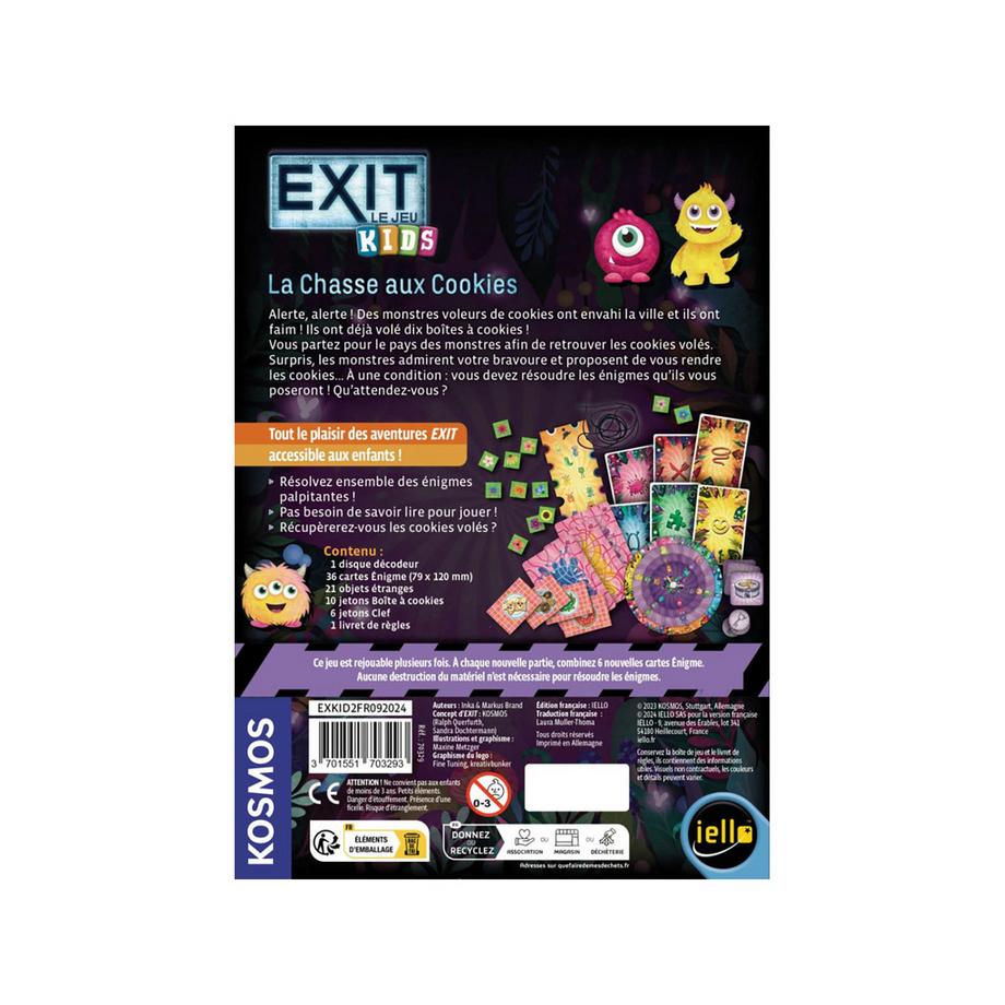 iello  Exit Kids La Chasse Cookie, français 