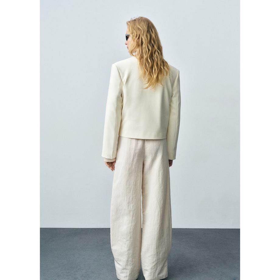 MANGO Jeanne Cropped Blazer  