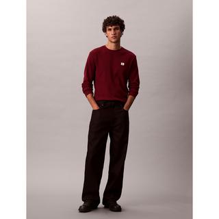 Calvin Klein Jeans T-shirt a maniche lunghe in maglia waffle  