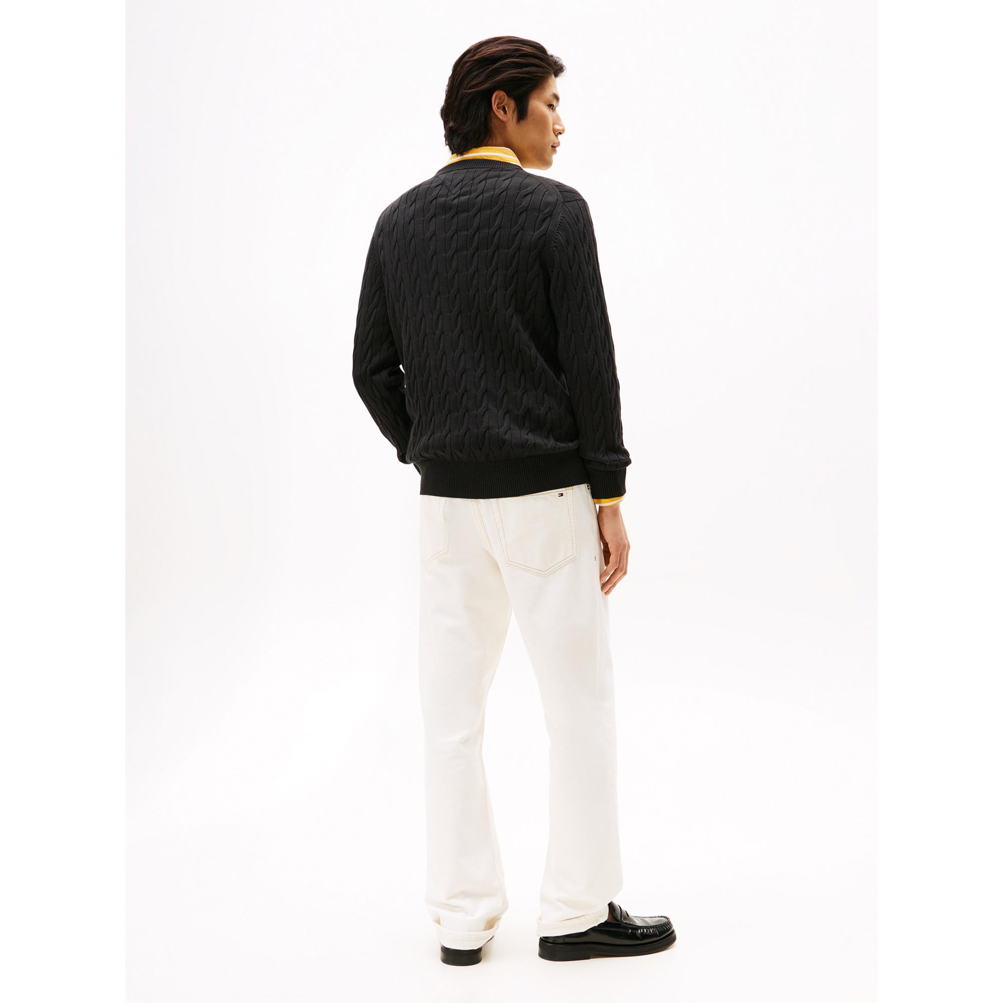 TOMMY HILFIGER Pull en Maille Fine Rayé  