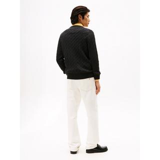 TOMMY HILFIGER Pull en Maille Fine Rayé  