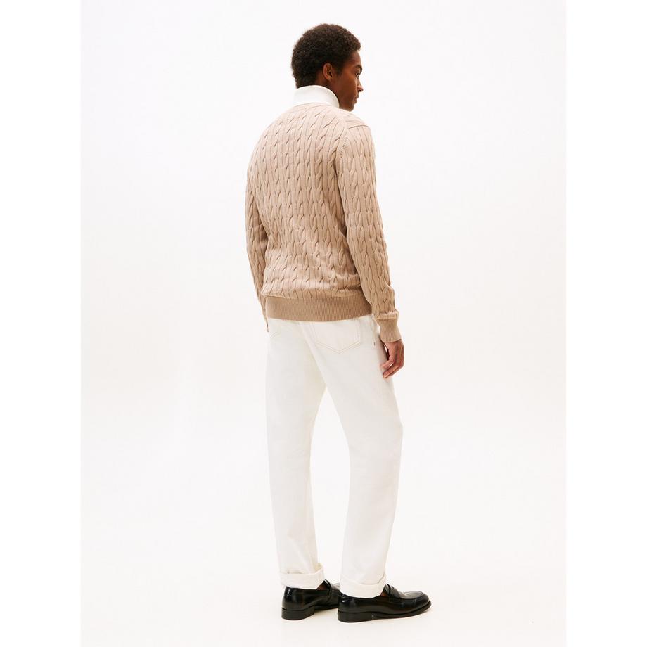 TOMMY HILFIGER Pull en Maille Fine Rayé  