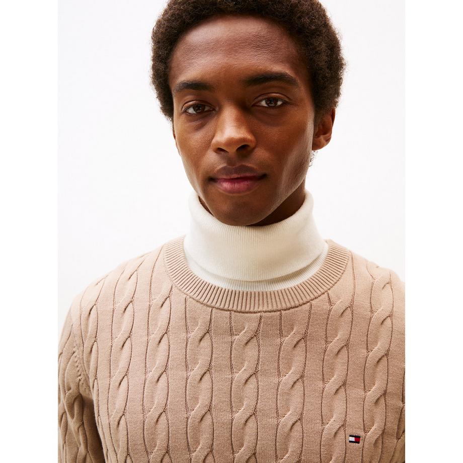 TOMMY HILFIGER Pull en Maille Fine Rayé  