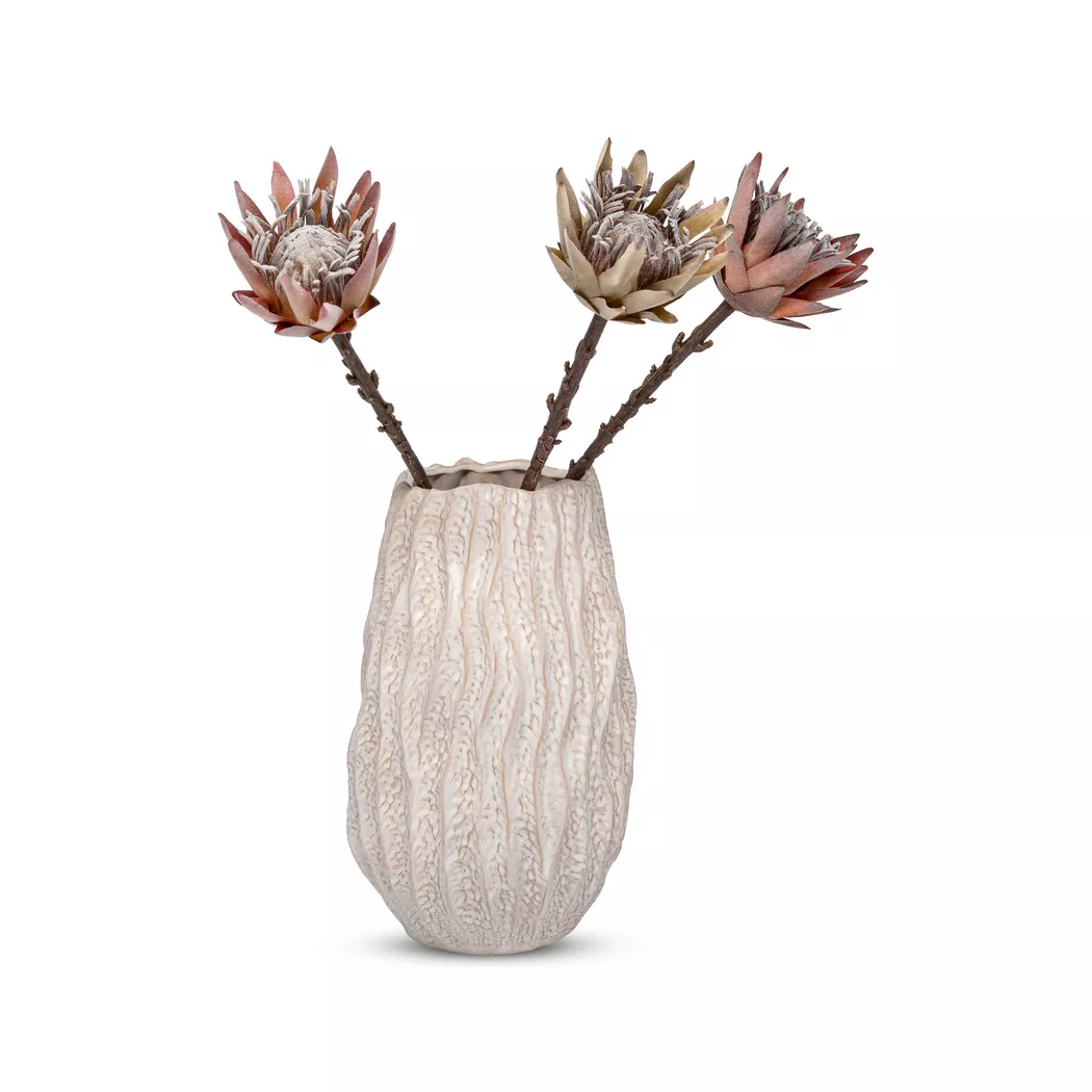 Manor Ceramic Vase Beige 23x22x36.5cm