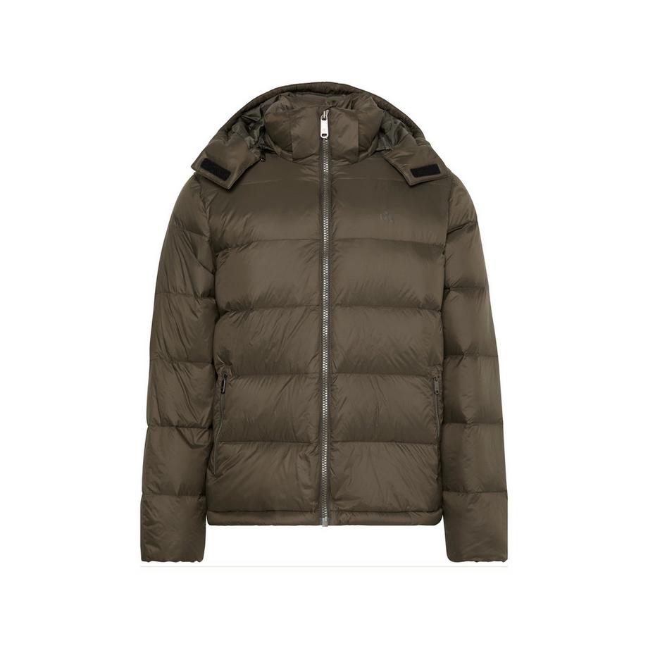 Daunenjacke mit abnehmbarer Kapuze